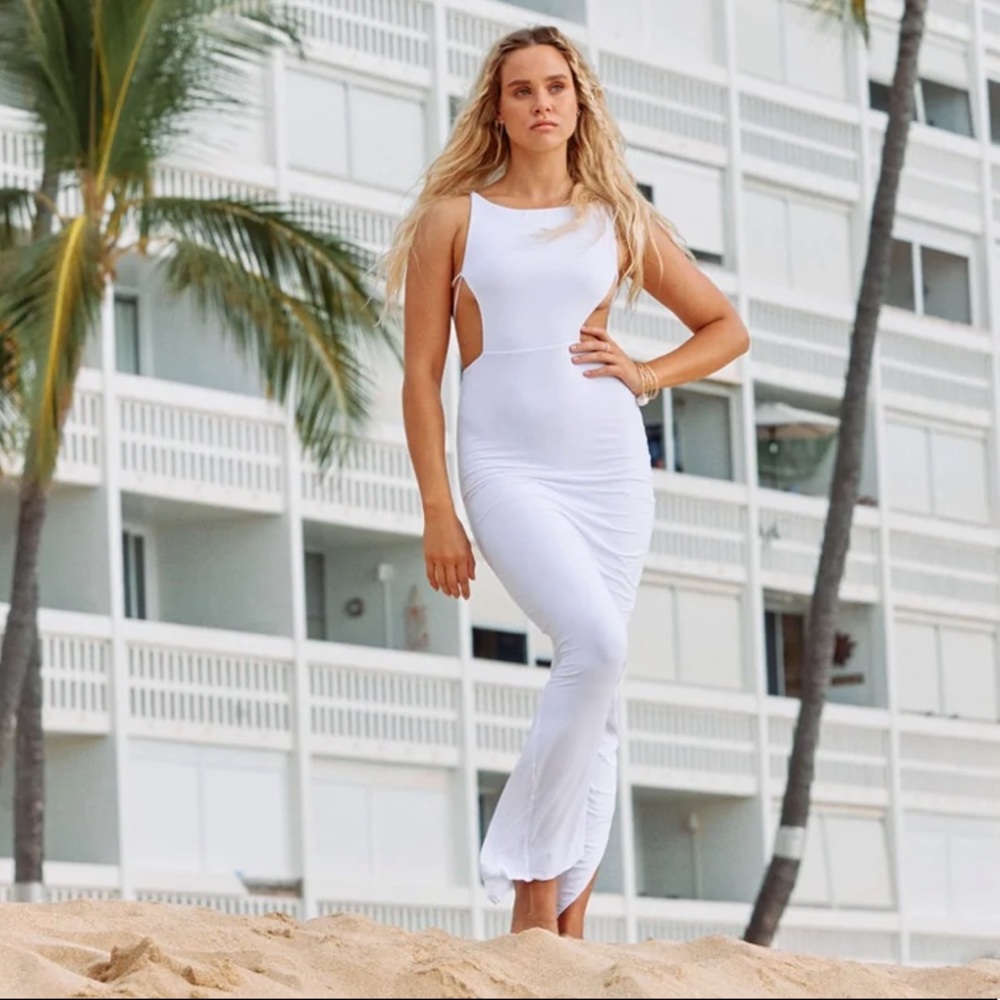 INDAH | REVOLVE | Tamri Maxi String Back Dress